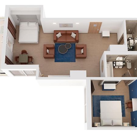 希尔顿里耶卡科斯塔贝拉海滩度假村及水疗中心 外观 照片 A 3D floorplan of a typical hotel room